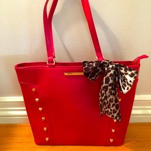 ❌SOLD❌ Betsey Johnson Red Tote